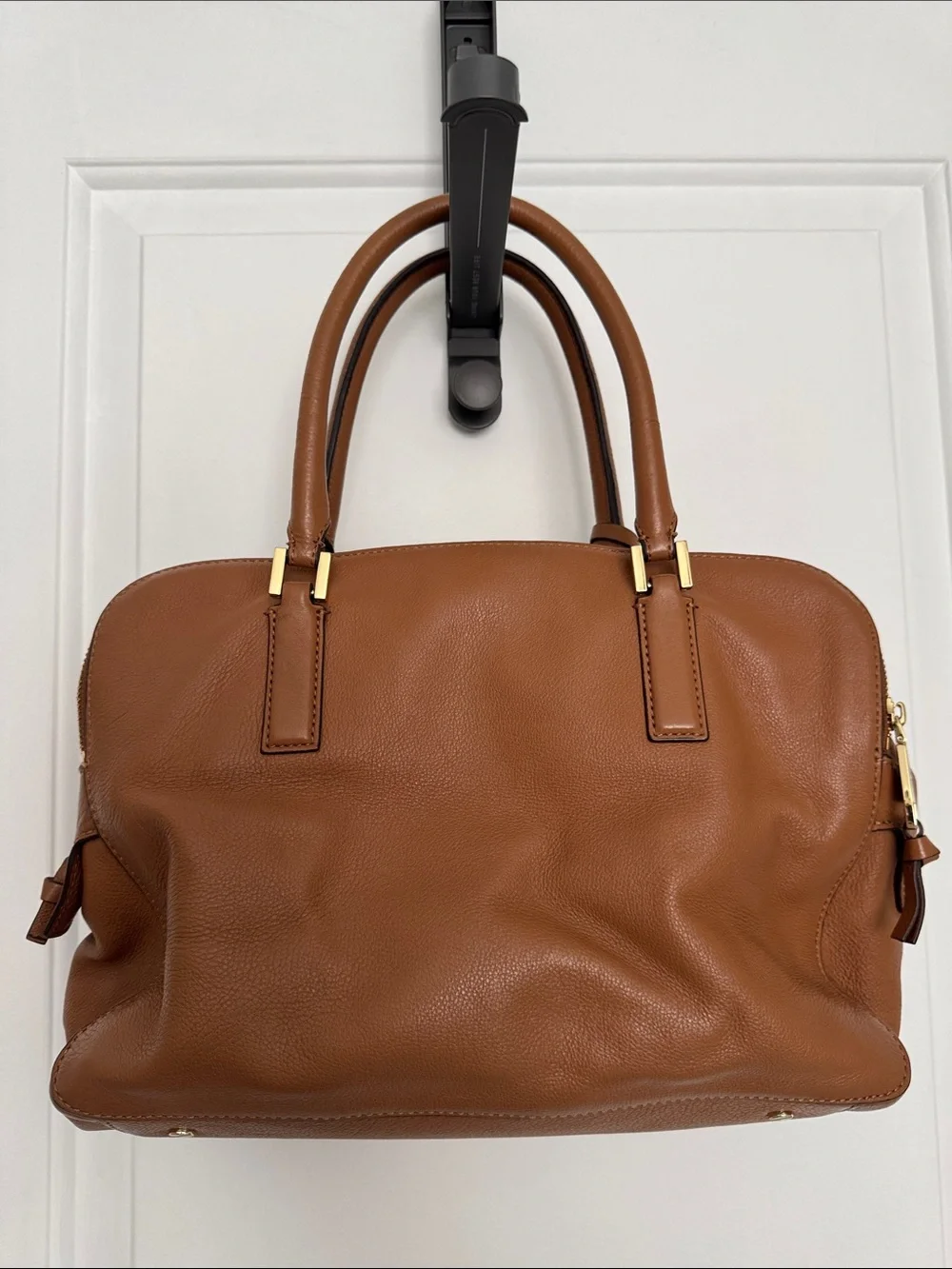 Tory Burch Brown Leather Tote with Tassel